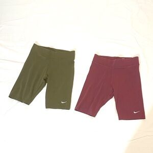 Nike women Shorts - Olive and Mauve